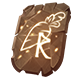 Carved wooden rune emblem from Forgotten Eras