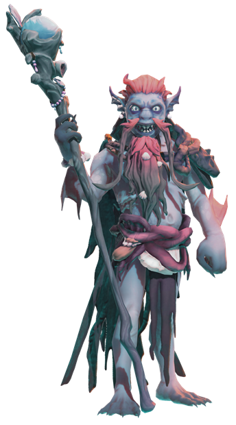 Vodyanoy, the Slavic water spirit, character art from Forgotten Eras